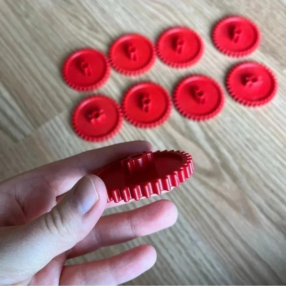 9 K'nex Red Gears Knex Screamin Serpent Roller Coaster Standard Replacement - Picture 2 of 2